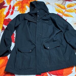 Columbia Men's Dark Hooded Coat